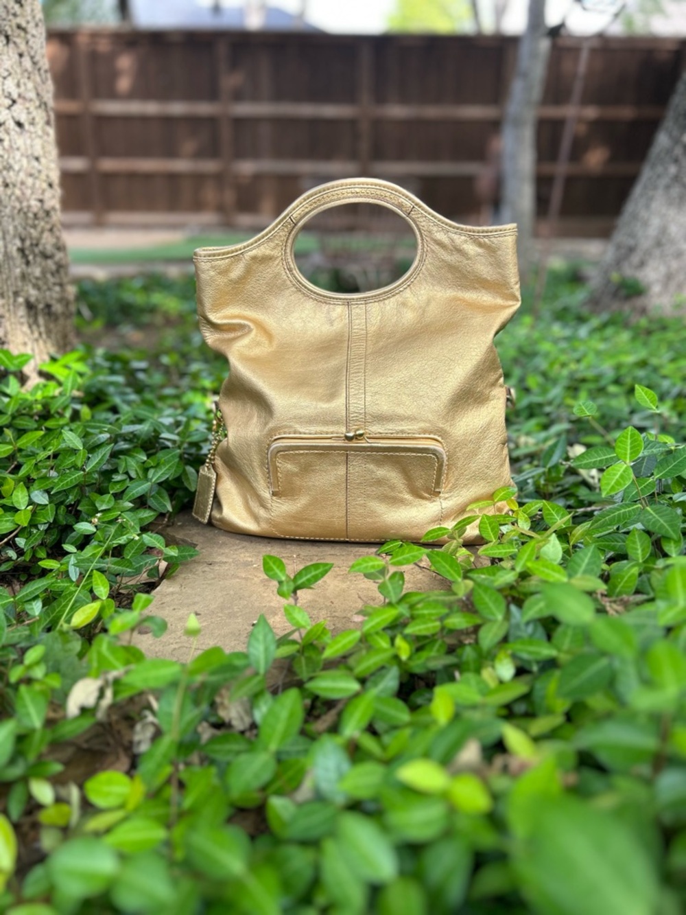 Coach Ergo Convertible Tote in Yellow Gold Metallic - Picture 3 of 16